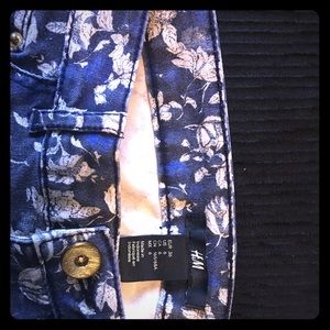 H&M floral jeans